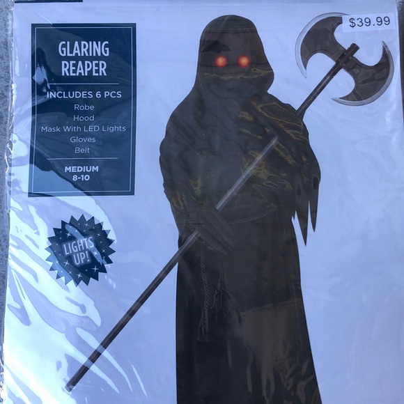 Glaring Reaper Kids Costume! New! - Picture 2 of 5